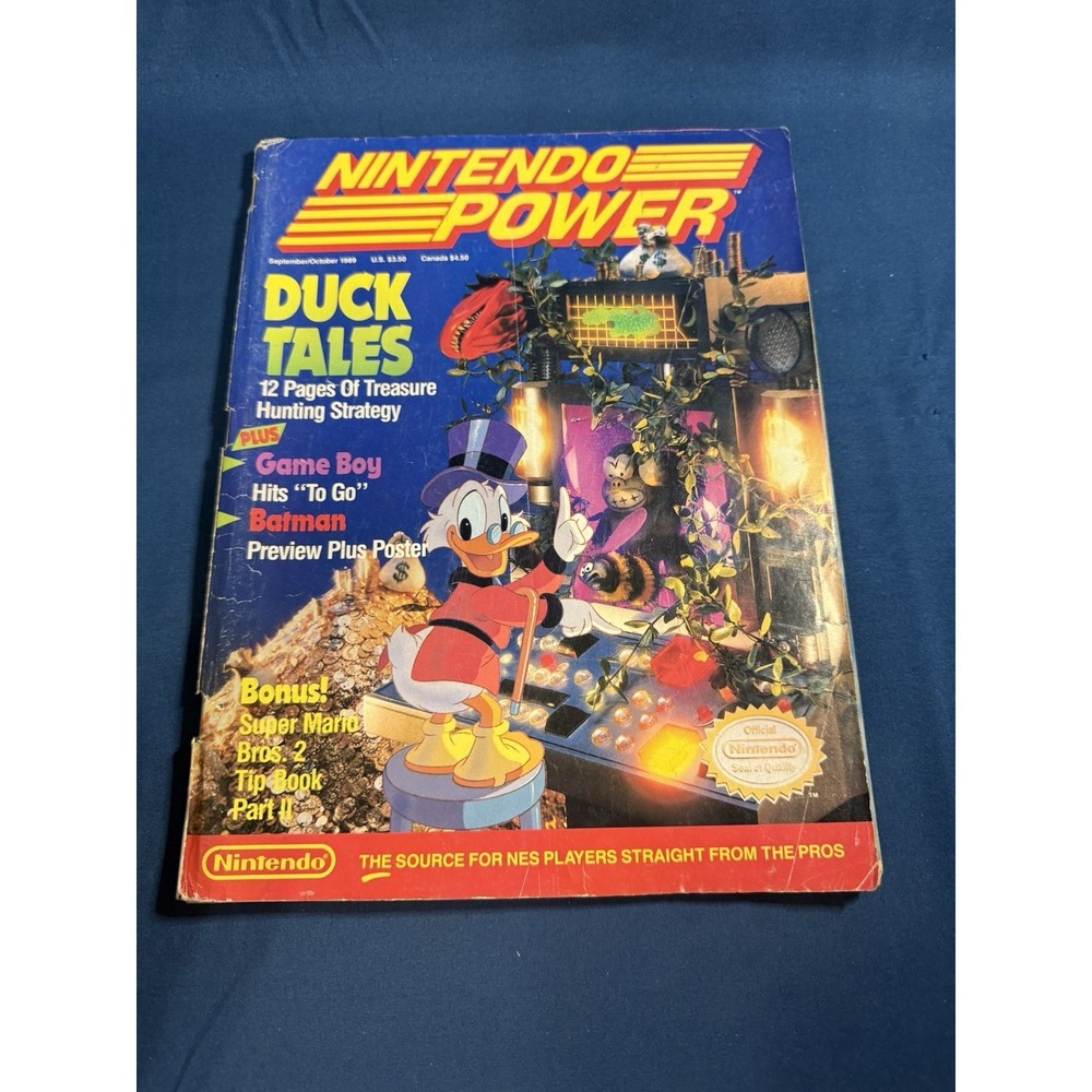Nintendo Power Magazine Duck Tales September October 1989 with Inserts